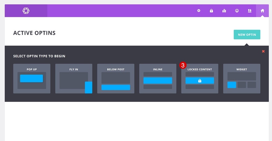 ventanas emergentes de esquina de contenido bloqueado