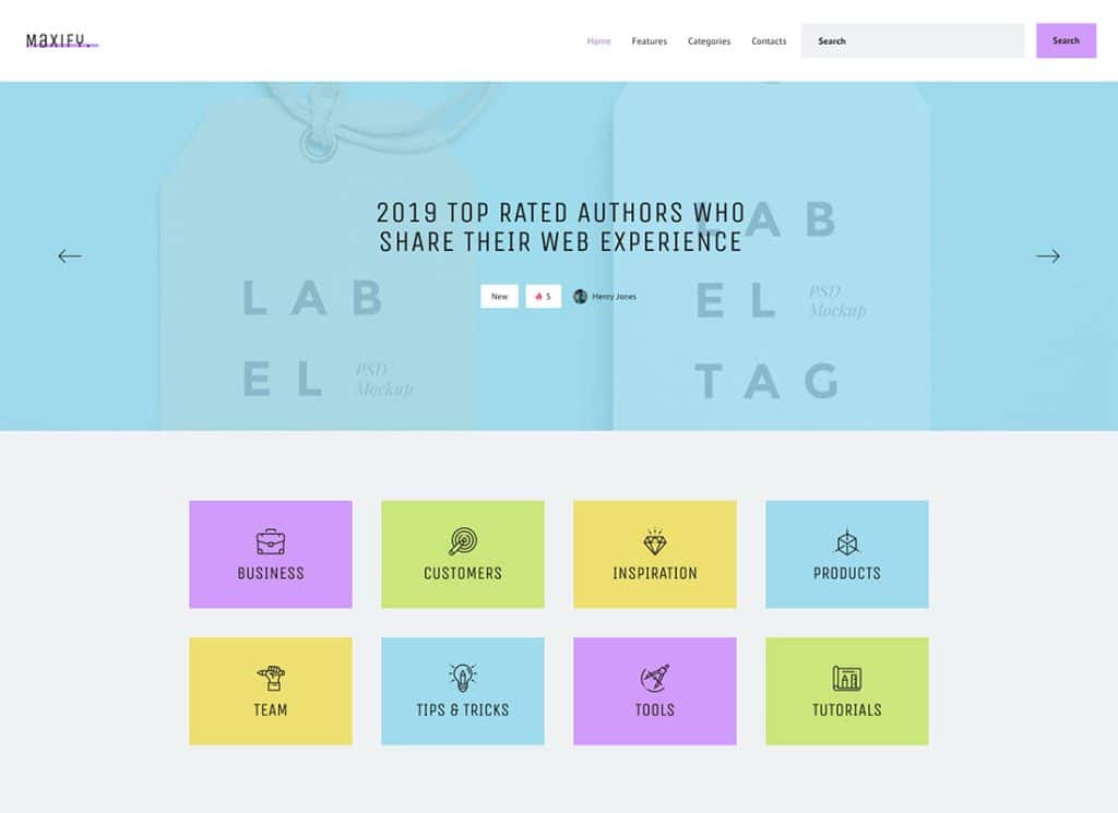 Maxify - Tema de blog WordPress pentru startup și știri de afaceri