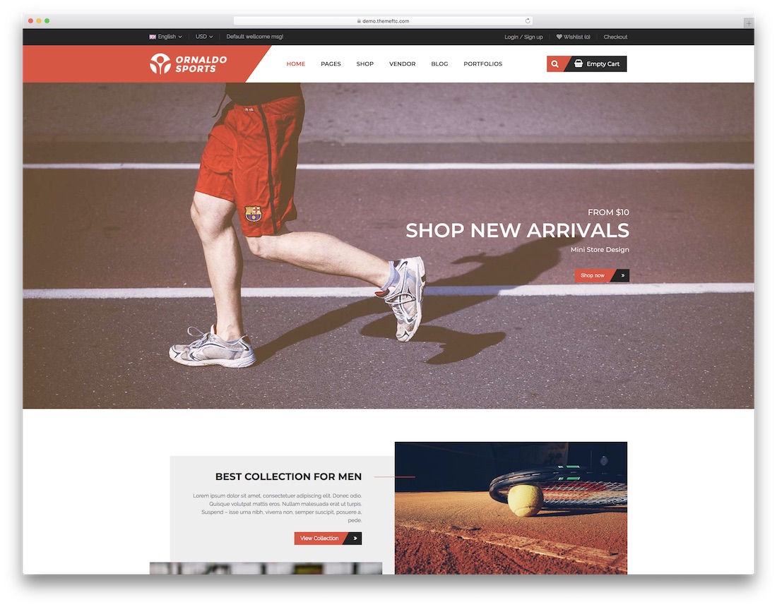ธีมกีฬา ornaldo wordpress