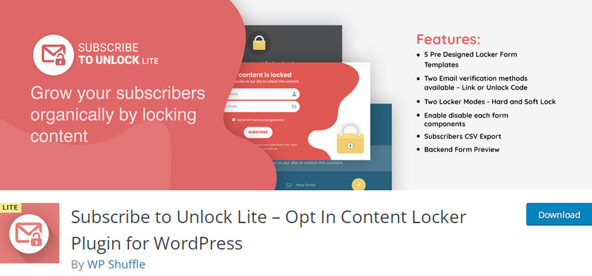 Abonnieren Sie das Opt-in-Content-Locker-Plugin für WordPress