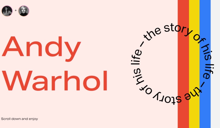 2024 年 15+ 個最佳網站設計靈感 3 Andy Warhol
