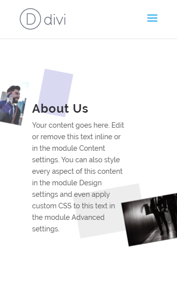 posicionar imágenes en Divi