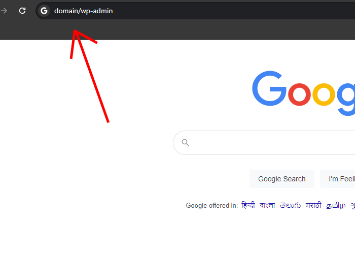 Como fazer login no administrador do site WordPress 1 New Project