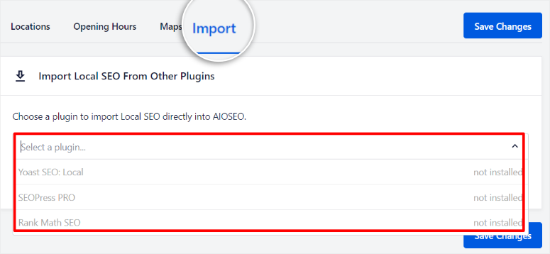 import-local-seo-aioseo - IsItWP - كاشف WordPress المجاني import local seo aioseo
