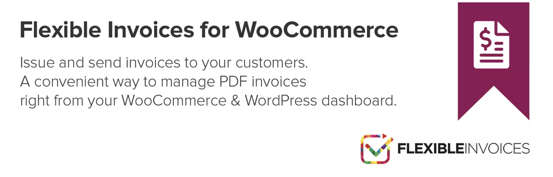 Factures PDF flexibles pour WooCommerce et amp; WordPress