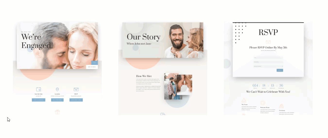 efekt przewijania divi w dół