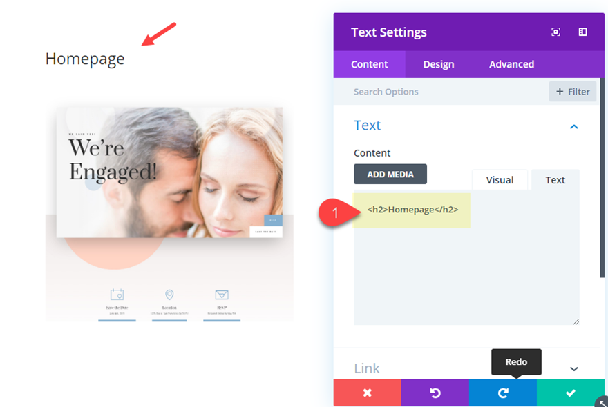 efekt przewijania divi w dół