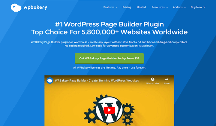 6+ 构建 WordPress 网站的 Elementor 最佳替代方案 7 wpbakery 152