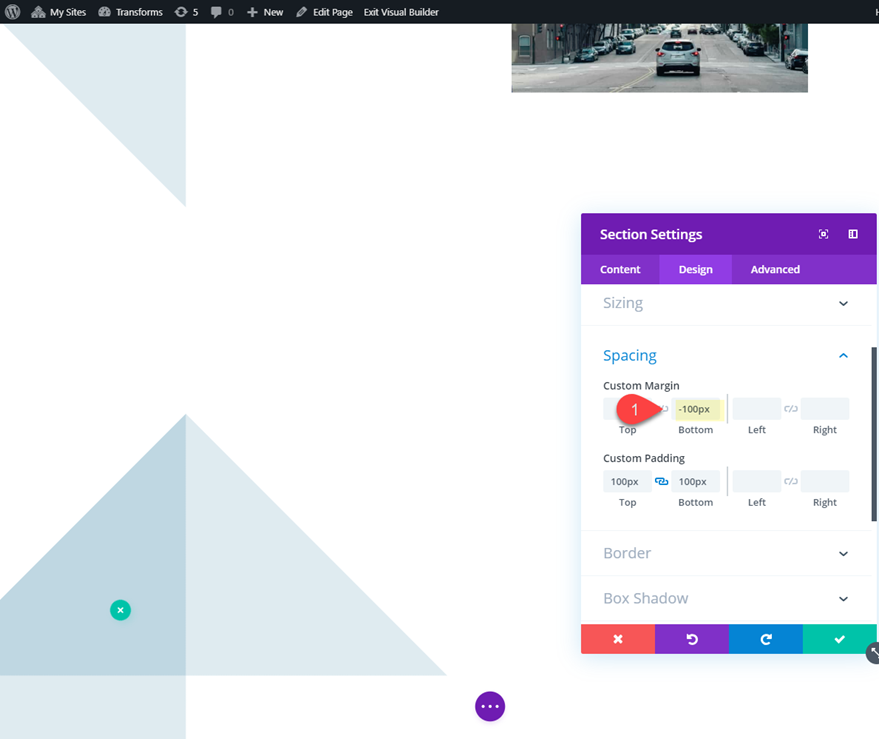 latar belakang pembagi bagian divi