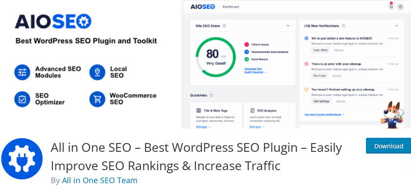 オールインワン SEO ベスト WordPress SEO プラグインとツールキット