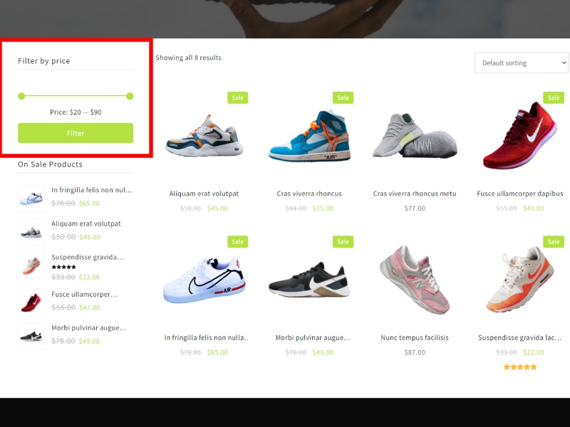So fügen Sie einen Produktfilter zur Woocommerce-Website hinzu (ausführliche Anleitung) 2024 11 scrnli 2 16 2024 12 43 53 PM