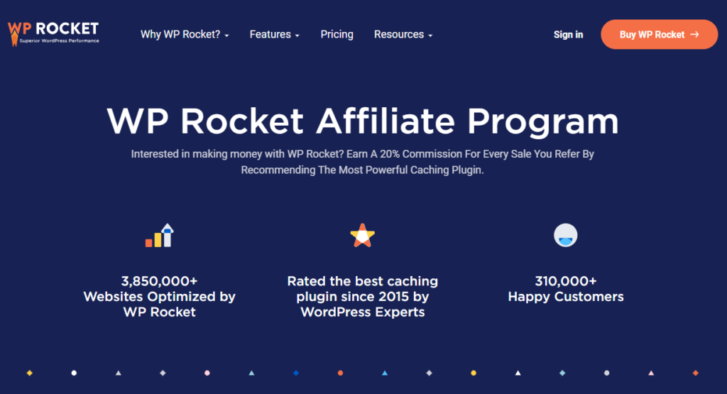 programa de afiliados wp rocket - programas de afiliados WordPress