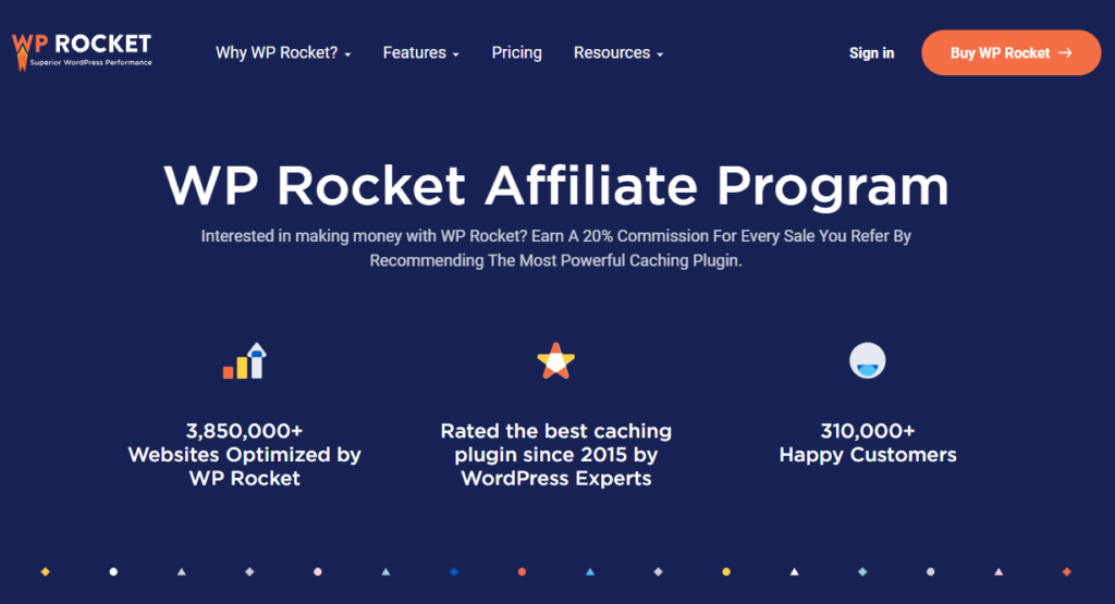 البرنامج التابع لـ wp Rocket - البرامج التابعة لـ WordPress