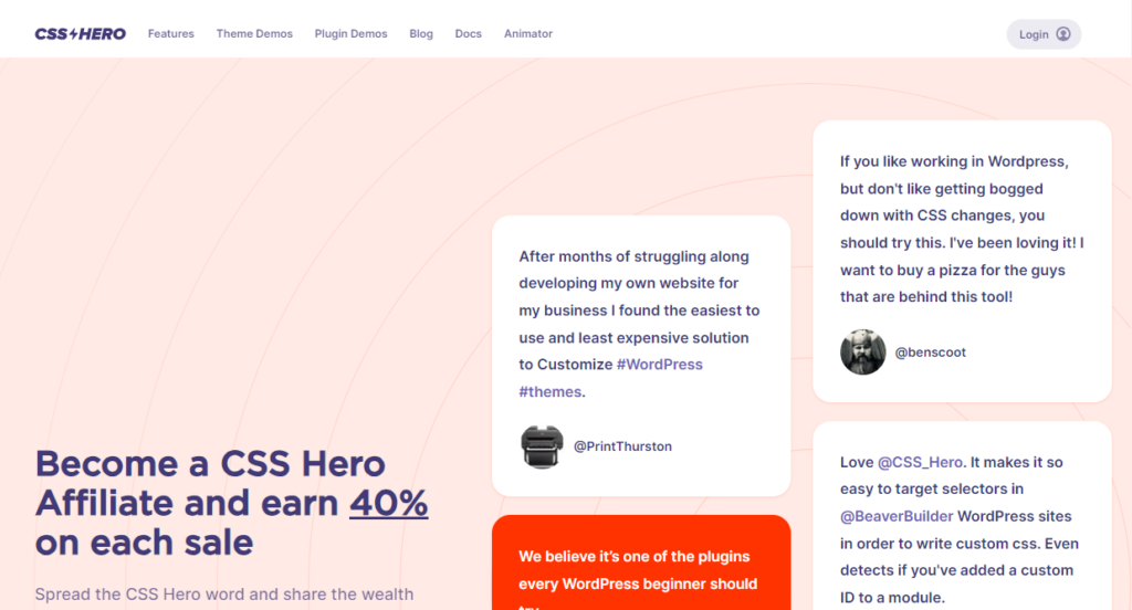 css Hero 聯盟計劃 - WordPress 聯盟計劃