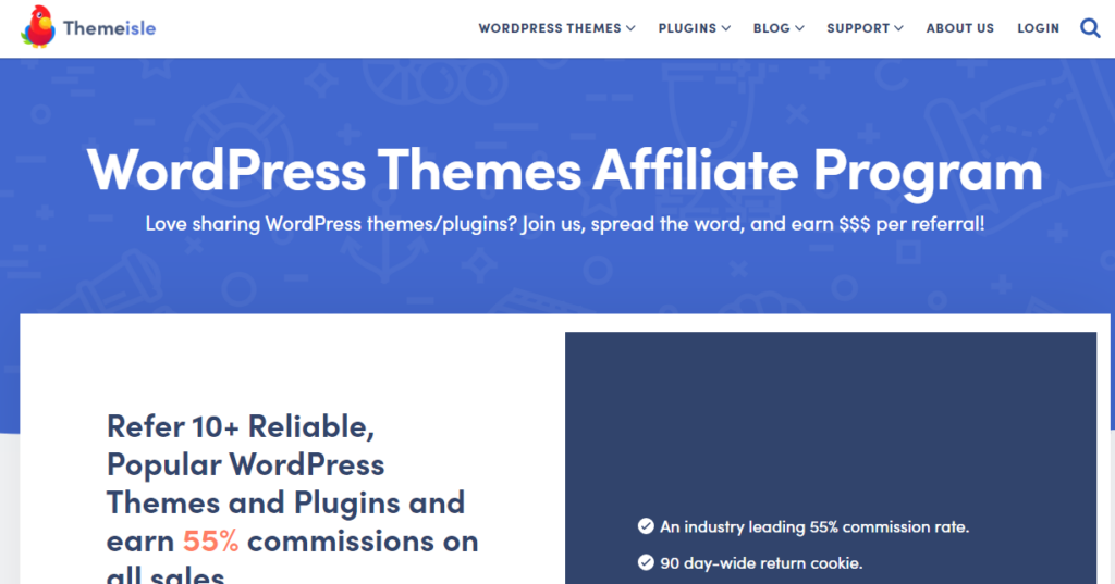 Programa de afiliados ThemeIsle - programas de afiliados WordPress