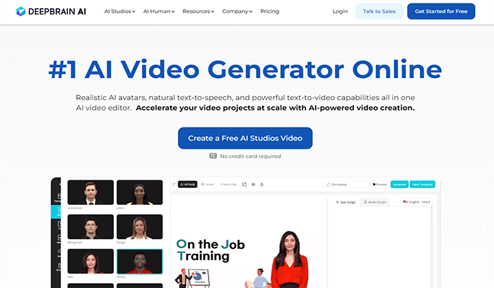 6+ beste Text-zu-Video-KI-Generatoren zum Erstellen ansprechender Videos 4 deepbrain ai 132