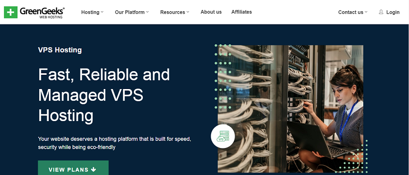 استضافة GreenGeeks WordPress VPS