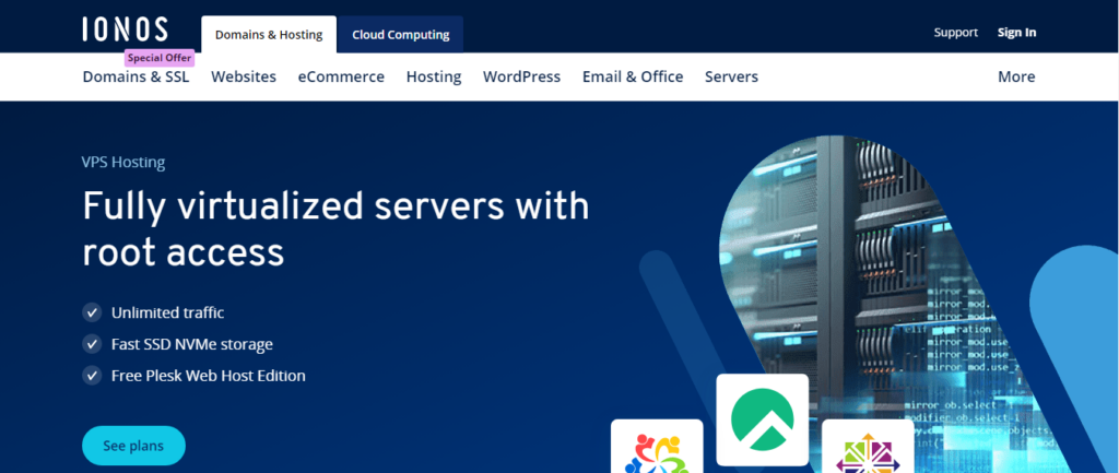 استضافة IONOS VPS