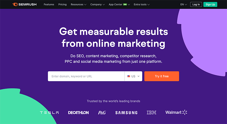 Semrush - IsItWP - Detector de teme WordPress gratuit Semrush