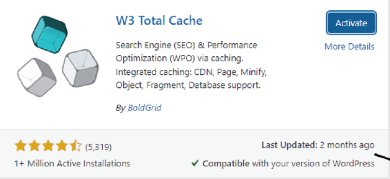 W3 Total Cache を使用した GZIP 圧縮