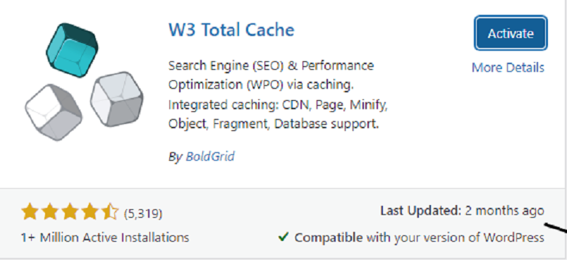 Comprimarea GZIP folosind W3 Total Cache