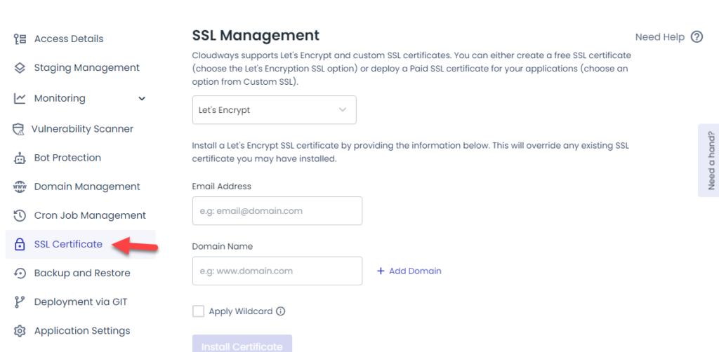 การจัดการ SSL