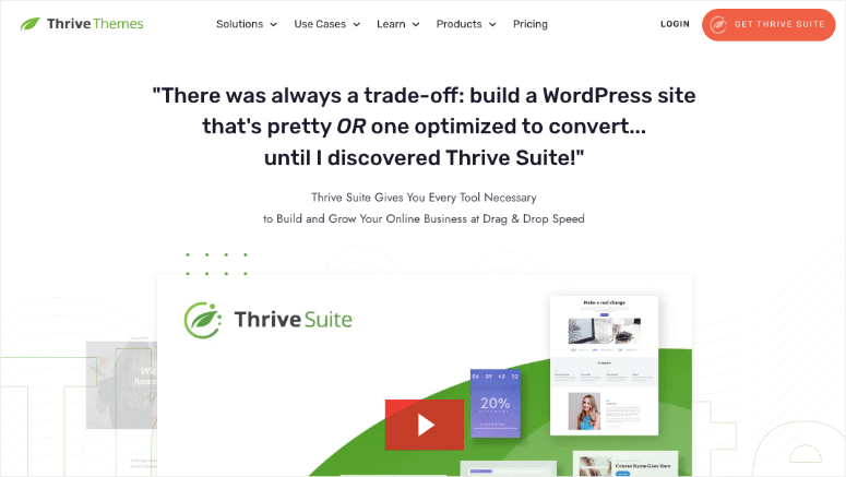 Thrive Suite - IsItWP - Ücretsiz WordPress Tema Dedektörü Thrive Suite