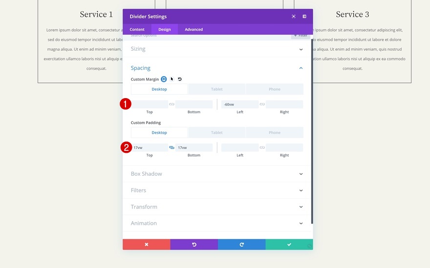 animations superposées