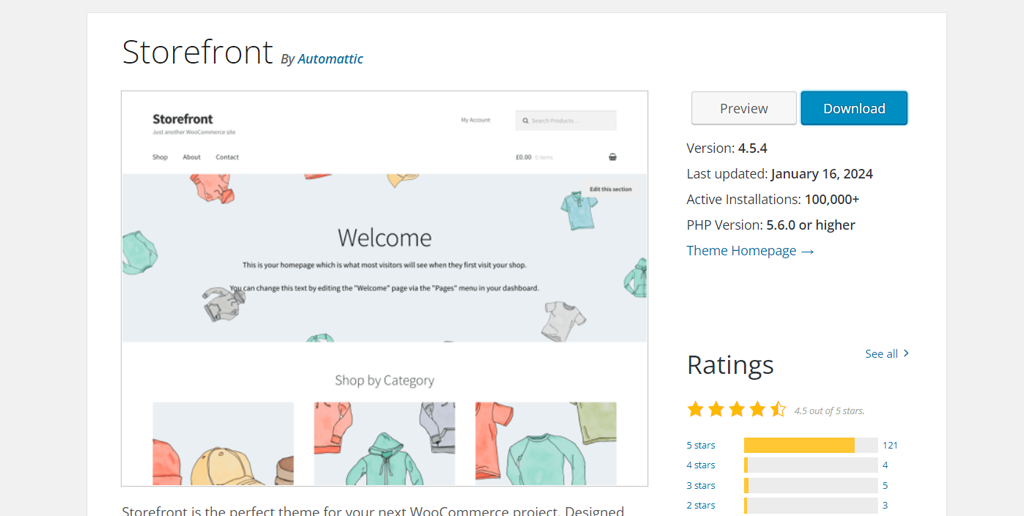 15+ 适合博客、电子商务和商业的最佳 WordPress 主题 4 storefront