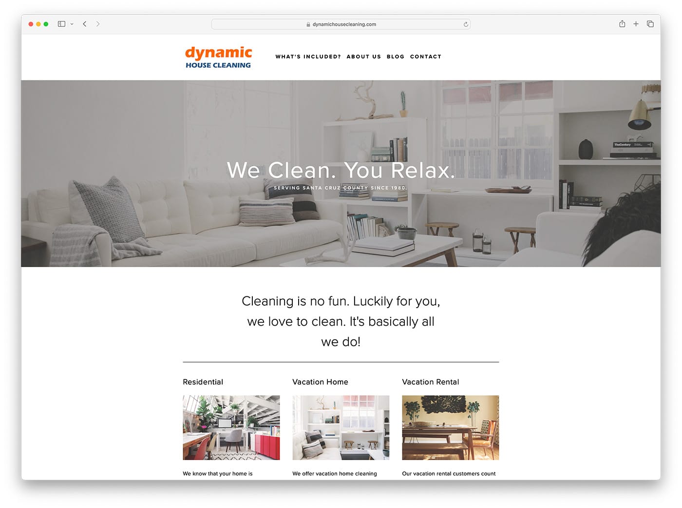 entreprise de services de nettoyage de maison dynamique