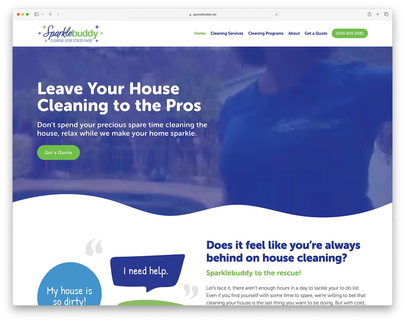 sparkle buddy - empresa de serviços de limpeza doméstica