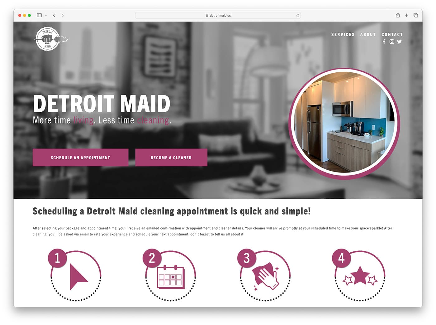 detroit maid - empresa de limpieza en el área de Detroit