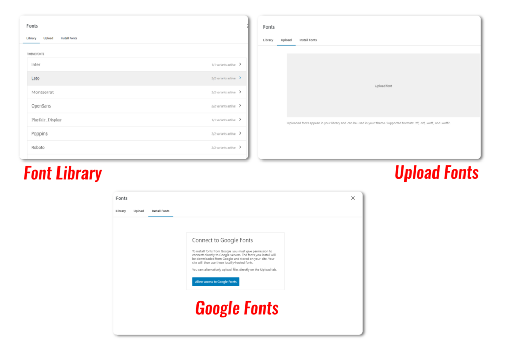 13 คุณสมบัติที่ดีที่สุดที่มาใน WordPress 6.5 พร้อมภาพหน้าจอ 4 Fonts 1