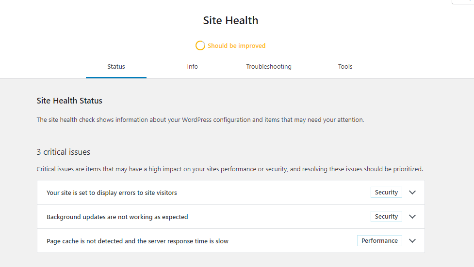 Estado del sitio: corrige el error de carga de la imagen destacada de WordPress