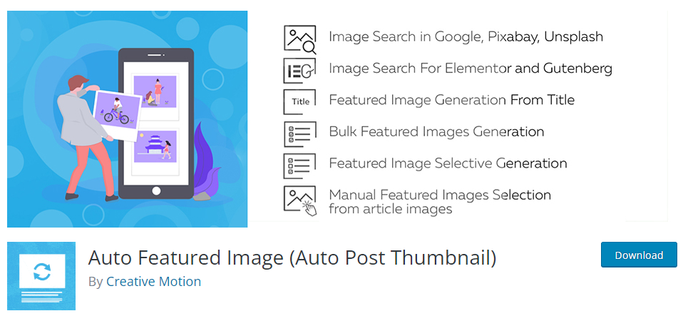 imagine prezentată automată - remediați eroarea de încărcare a imaginii prezentate WordPress