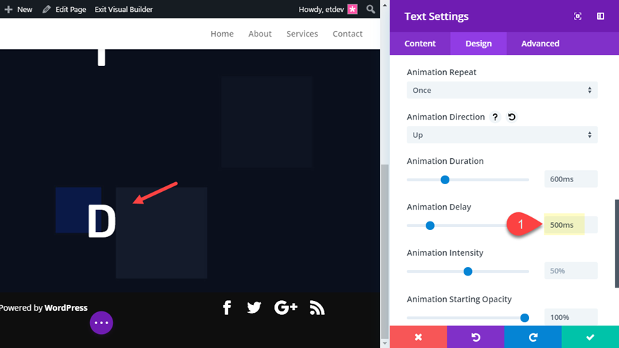 diviで文字をアニメーション化する