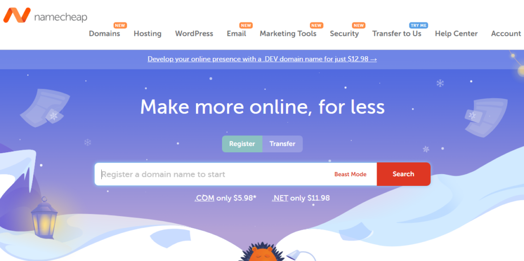 Namecheap - Alternativas a Hostinger