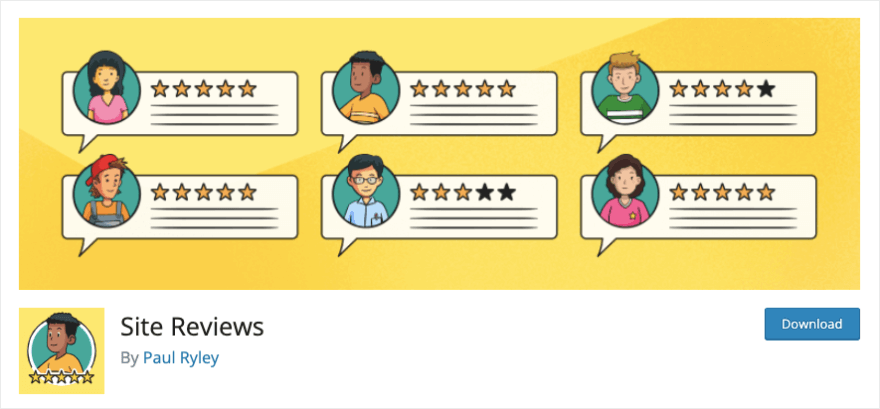 WordPress 用のサイトレビュー評価プラグイン