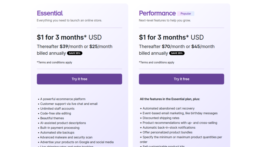 WooCommerce 料金プランのスクリーンショット Two options for Woo premium plans