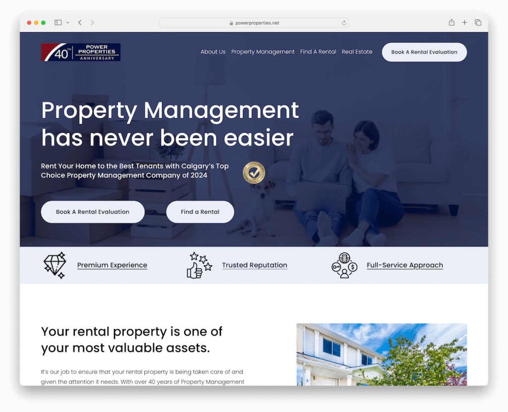 Sito web di Squarespace Power Properties