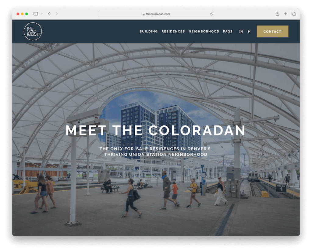 Веб-сайт Coloradan Squarespace