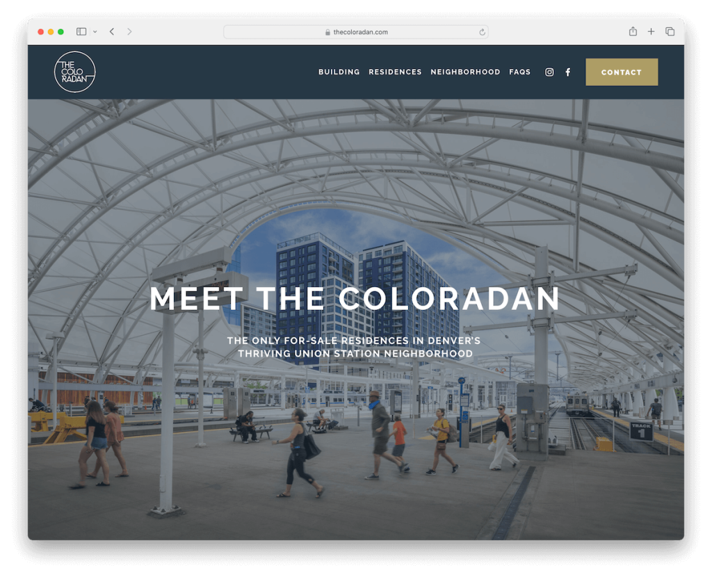 il sito web di Colorado Squarespace