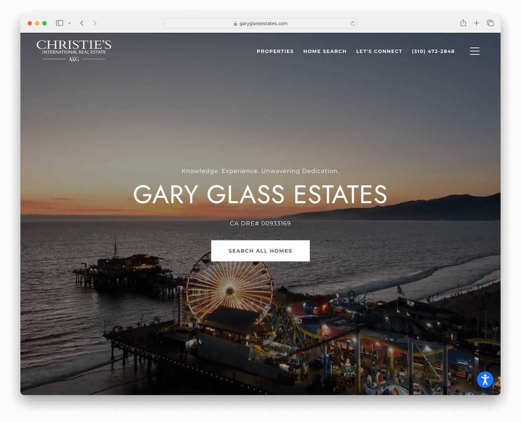 Gary Glass Estates Squarespace-Website