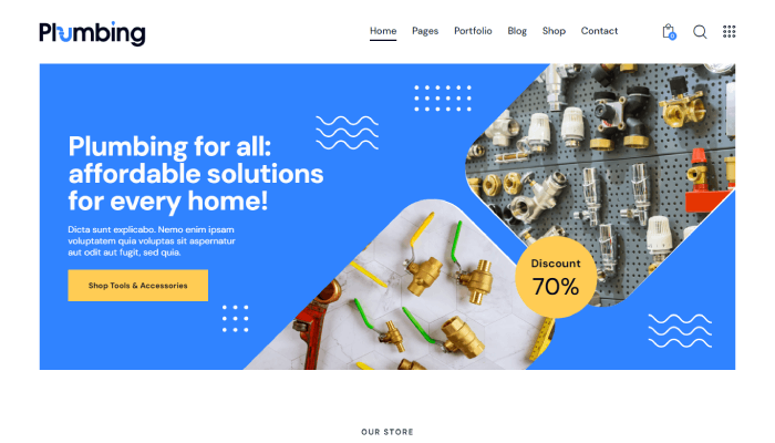 12 meilleurs thèmes et modèles WordPress pour la boutique d'outils 2024 10 New Project 5