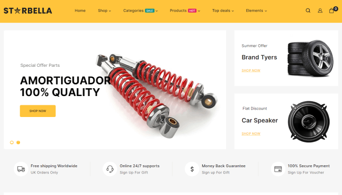 12 meilleurs thèmes et modèles WordPress pour la boutique d'outils 2024 11 New Project 6