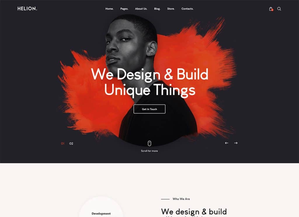 Helion – Portfolio-WordPress-Theme