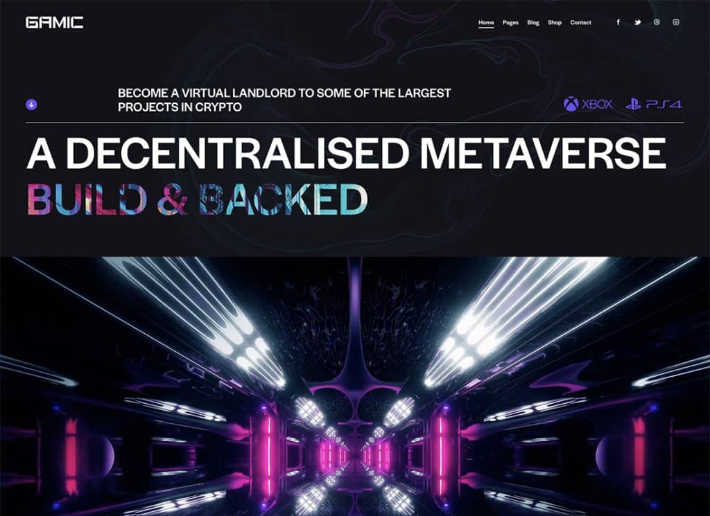 Gamic - Game Metaverse & Tema Kripto