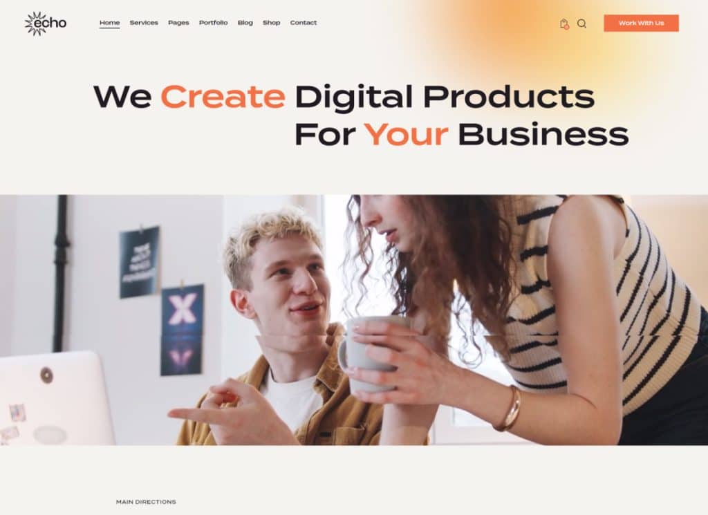 Echo – Thème WordPress pour agence de marketing numérique et de création