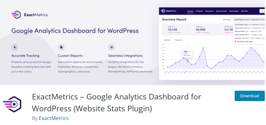 ExactMetrics ทางเลือก MonsterInsights