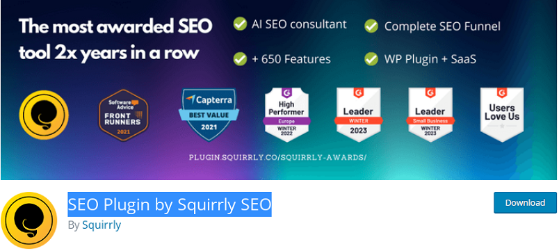 البرنامج المساعد لكبار المسئولين الاقتصاديين بواسطة Squirrly SEO